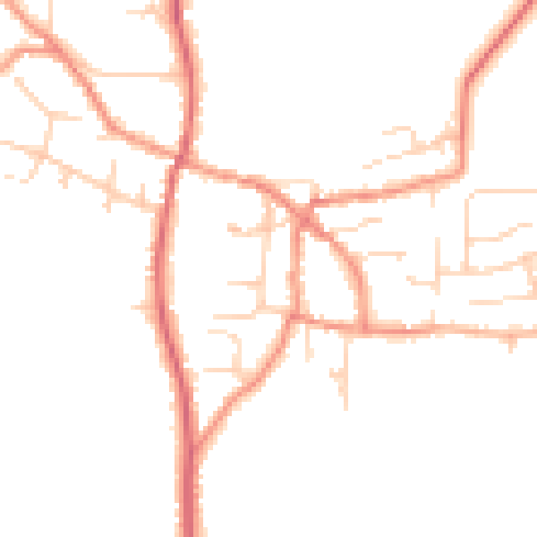 Daytime road noise heatmap for DN9 1HJ
