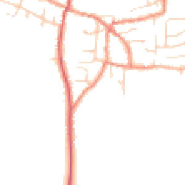 Daytime road noise heatmap for DN9 1HP
