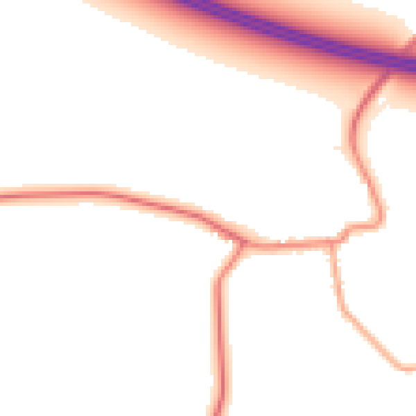 Daytime road noise heatmap for DN9 1LZ