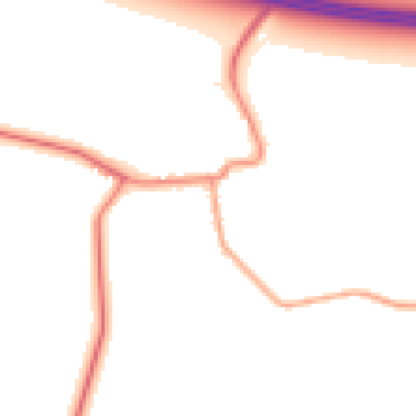 Daytime road noise heatmap for DN9 1NE