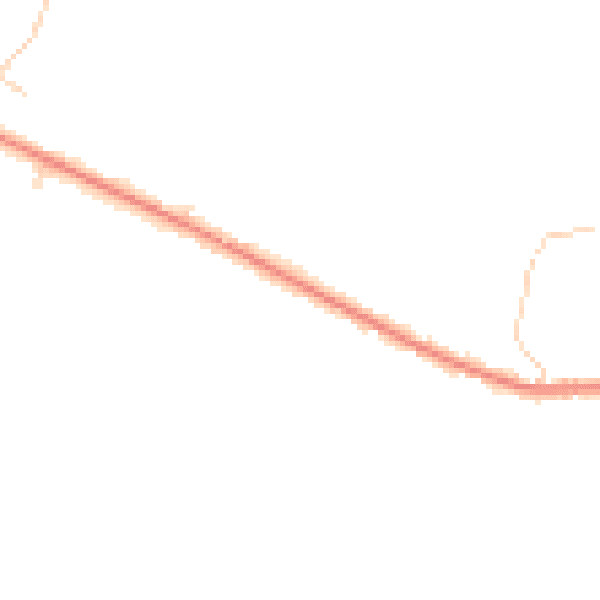 Daytime road noise heatmap for DN9 1PH
