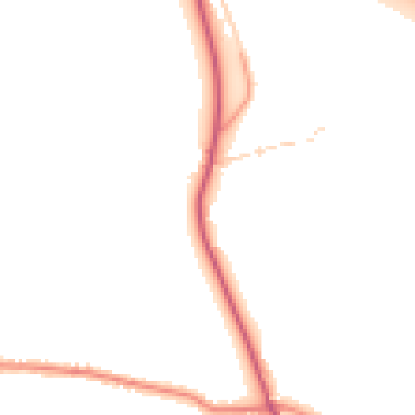 Daytime road noise heatmap for DN9 1QJ