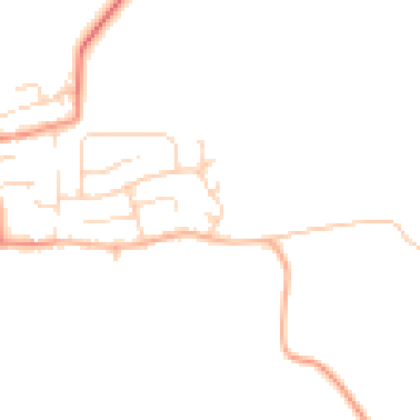Daytime road noise heatmap for DN9 1QZ