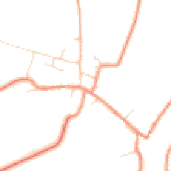 Daytime road noise heatmap for DN9 1RH
