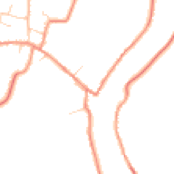 Daytime road noise heatmap for DN9 1RL