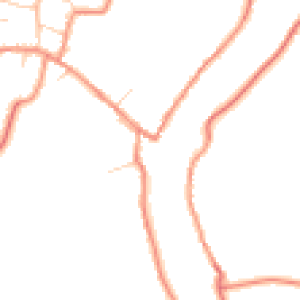 Daytime road noise heatmap for DN9 1RW
