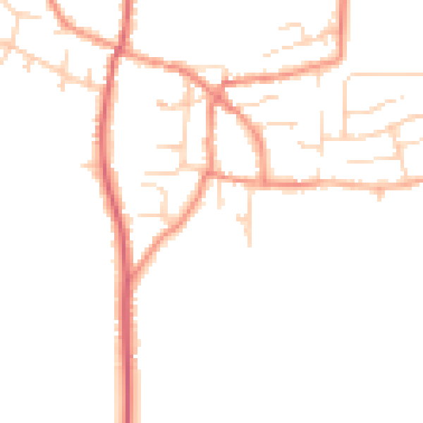 Daytime road noise heatmap for DN9 1TR