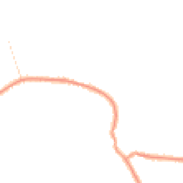 Daytime road noise heatmap for DN9 2BY