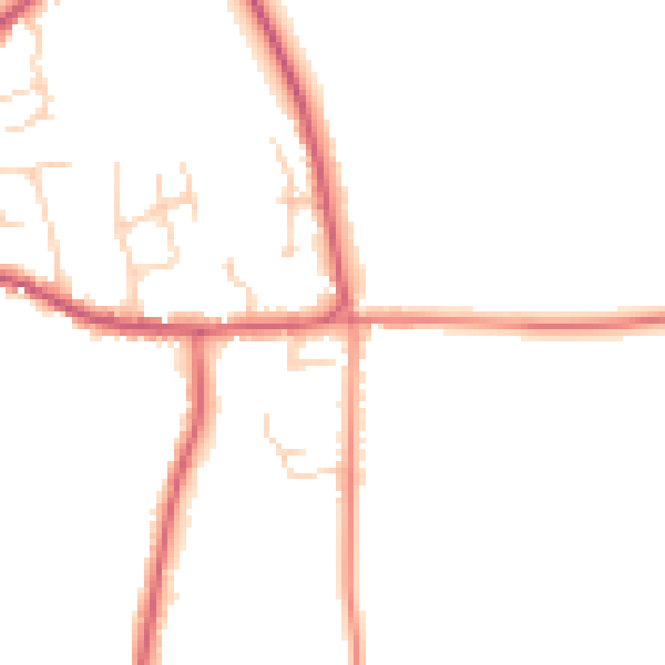 Daytime road noise heatmap for DN9 2GD