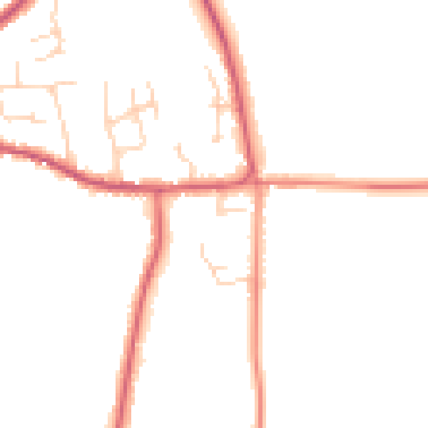 Daytime road noise heatmap for DN9 2GE