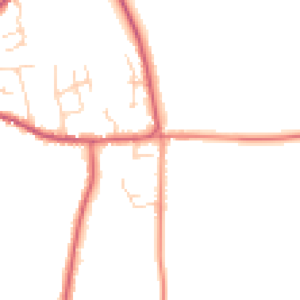 Daytime road noise heatmap for DN9 2GF