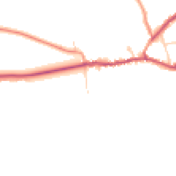Daytime road noise heatmap for DN9 2HZ