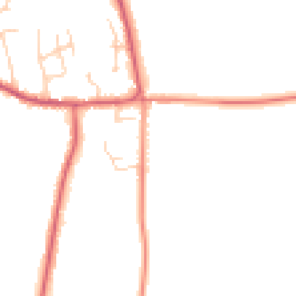 Daytime road noise heatmap for DN9 2LN