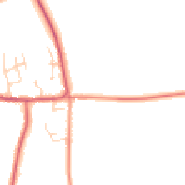 Daytime road noise heatmap for DN9 2LW