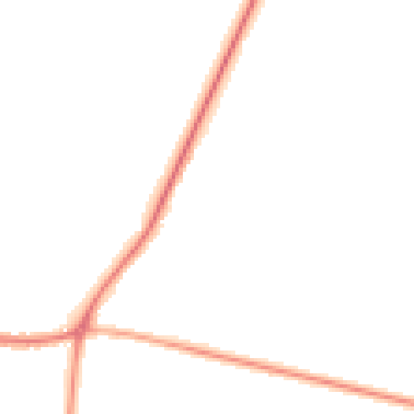 Night-time road noise heatmap for DN9 3AB