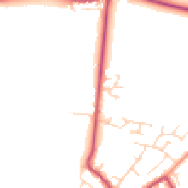 Daytime road noise heatmap for DN9 3AE