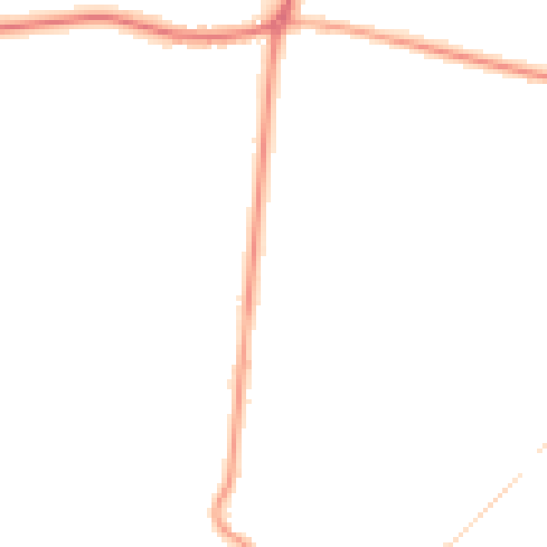 Night-time road noise heatmap for DN9 3AH