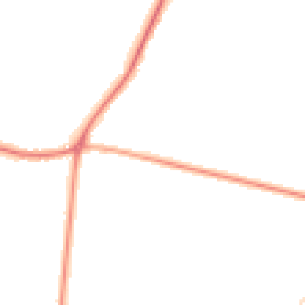 Night-time road noise heatmap for DN9 3AN