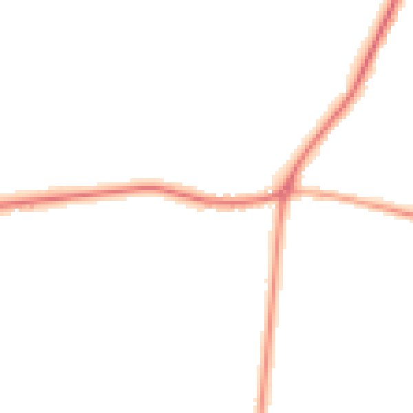 Night-time road noise heatmap for DN9 3BA