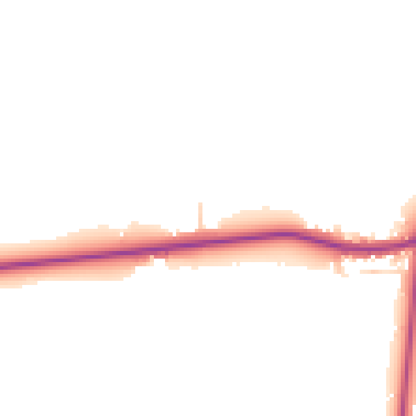 Daytime road noise heatmap for DN9 3BB