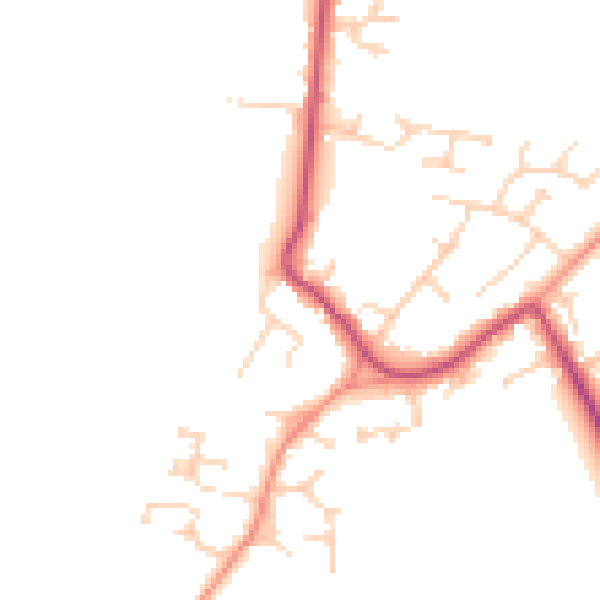 Daytime road noise heatmap for DN9 3BN