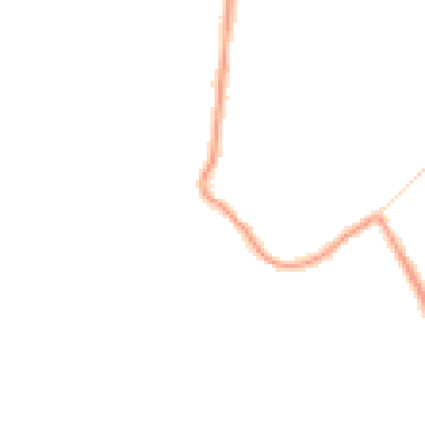 Night-time road noise heatmap for DN9 3BN