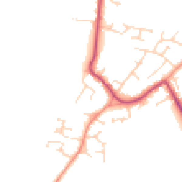 Daytime road noise heatmap for DN9 3EB