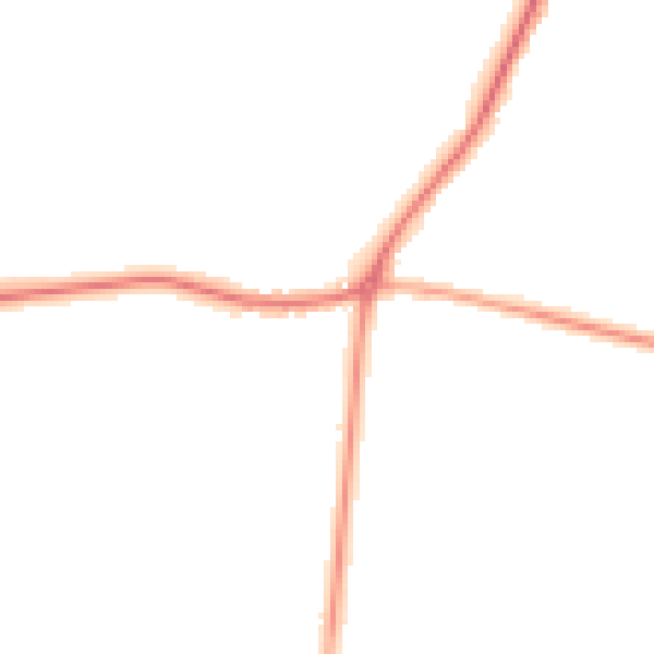 Night-time road noise heatmap for DN9 3FF