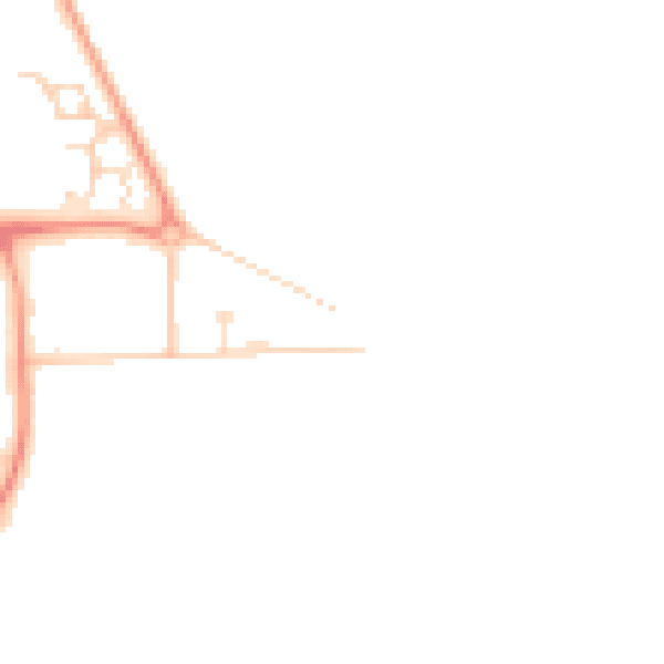 Daytime road noise heatmap for DN9 3GB