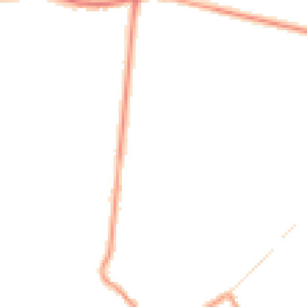Night-time road noise heatmap for DN9 3GW