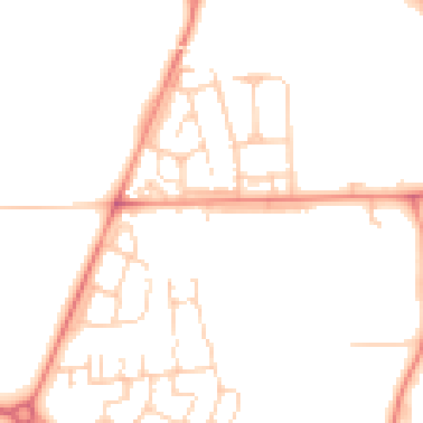Daytime road noise heatmap for DN9 3NU