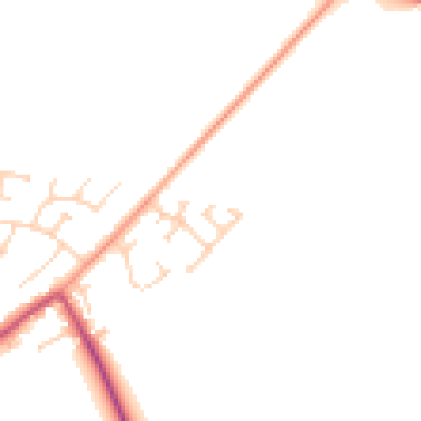 Daytime road noise heatmap for DN9 3NZ