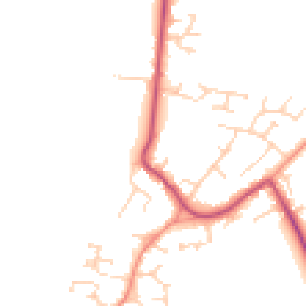 Daytime road noise heatmap for DN9 3PW
