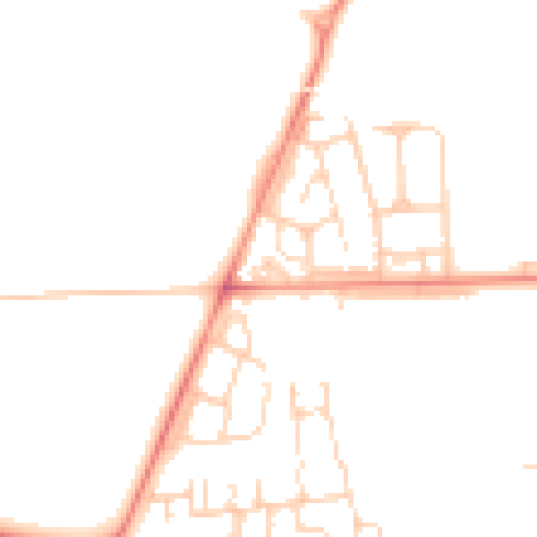 Daytime road noise heatmap for DN9 3QN
