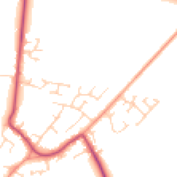Daytime road noise heatmap for DN9 3RD