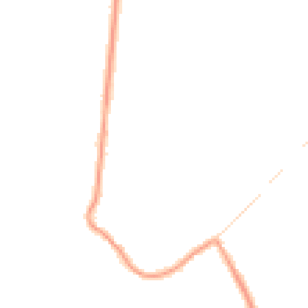 Night-time road noise heatmap for DN9 3RF