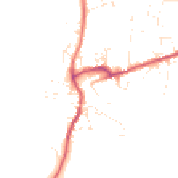 Daytime road noise heatmap for DT10 1BB