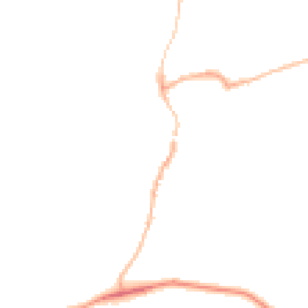 Night-time road noise heatmap for DT10 1BY