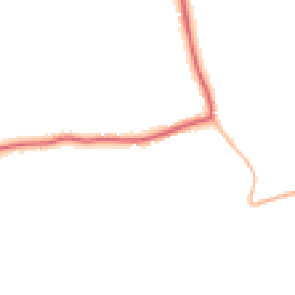 Daytime road noise heatmap for DT10 1DN