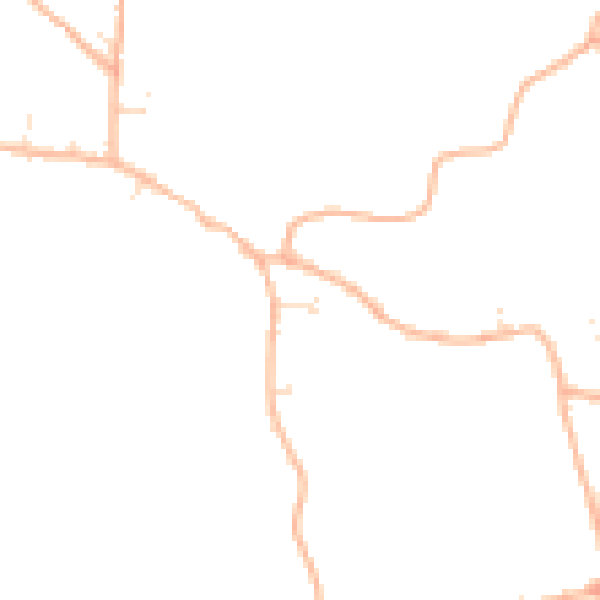 Daytime road noise heatmap for DT10 1FT