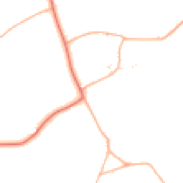 Daytime road noise heatmap for DT10 1HU