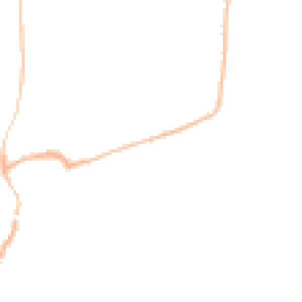 Night-time road noise heatmap for DT10 1LU