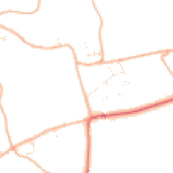 Daytime road noise heatmap for DT10 1PU
