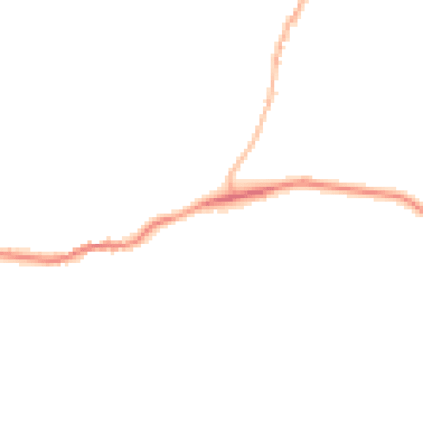 Night-time road noise heatmap for DT10 2DG