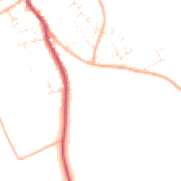 Daytime road noise heatmap for DT10 2FU