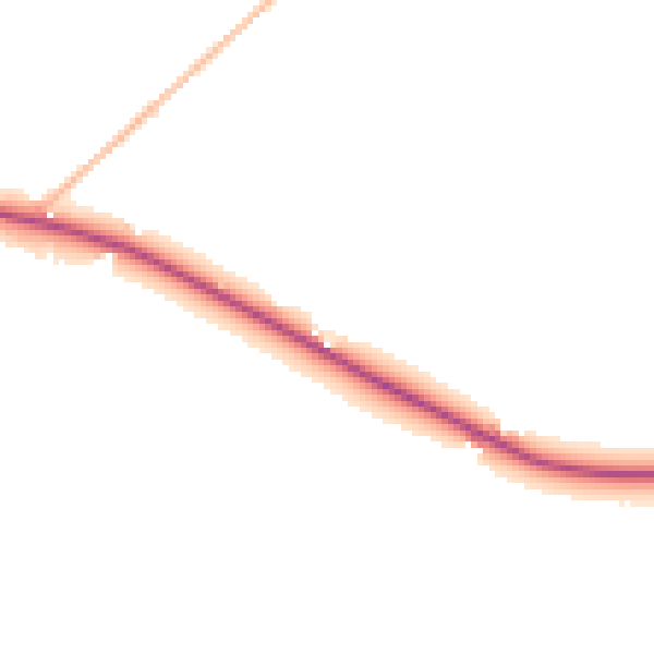Daytime road noise heatmap for DT10 2HS