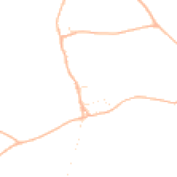 Daytime road noise heatmap for DT10 2LD
