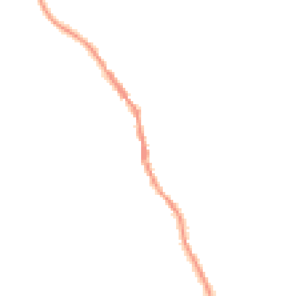 Night-time road noise heatmap for DT10 2LL