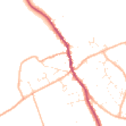 Daytime road noise heatmap for DT10 2LW