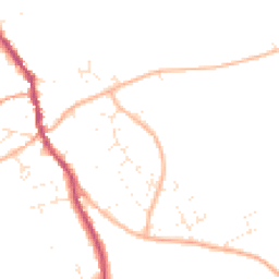 Daytime road noise heatmap for DT10 2NZ